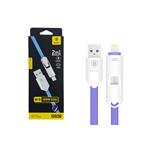 CAVO USB + MICRO USB + LIGHTNING BASEUS ARROW SERIES VIOLA 1MT