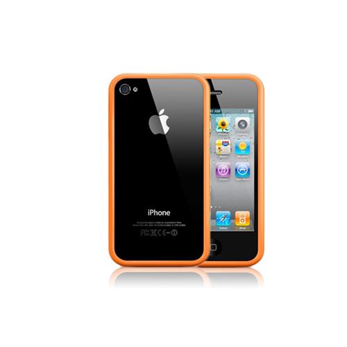 BUMPER IPHONE 4G 4S ARANCIONE CON TASTI