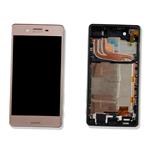 ECRAN LCD POUR SONY F8131 F8132 XPERIA X PERFORMANCE ROSE AVEC CHASSIS 1302-3696