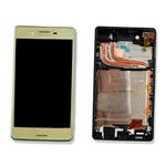 ECRAN LCD POUR SONY F8131 F8132 XPERIA X PERFORMANCE GOLD LIME AVEC CHASSIS