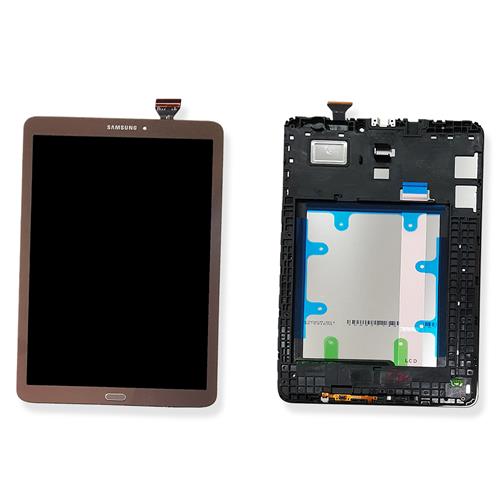 DISPLAY LCD PER SAMSUNG T560N T561 TAB E 9.6 MARRONE CON FRAME GH97-17525C