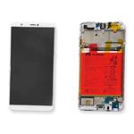 PANTALLA LCD PARA HUAWEI P SMART BLANCO CON MARCO 02351SVE