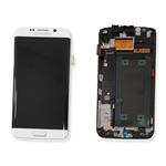 DISPLAY LCD FOR SAMSUNG G925F S6 EDGE WHITE WITH SUPPORT GH97-17162B