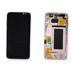 DISPLAY LCD PER SAMSUNG G950F S8 ROSA CON FRAME GH97-20457E