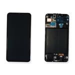 DISPLAY LCD FOR SAMSUNG A505F A50 BLACK WITH FRAME GH82-19204A GH82-19289A GH82-19713A SERVICE PACK