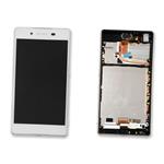 ECRAN LCD POUR SONY E6553 Z3 PLUS BLANC AVEC CHASSIS 1293-1497