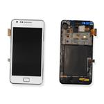 DISPLAY LCD PER SAMSUNG I9105 S2 PLUS BIANCO CON FRAME GH97-14301B