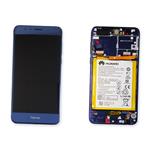BILDSCHIRM LCD FUR HUAWEI HONOR 8  BLAU MIT RAHMEN 02350USN