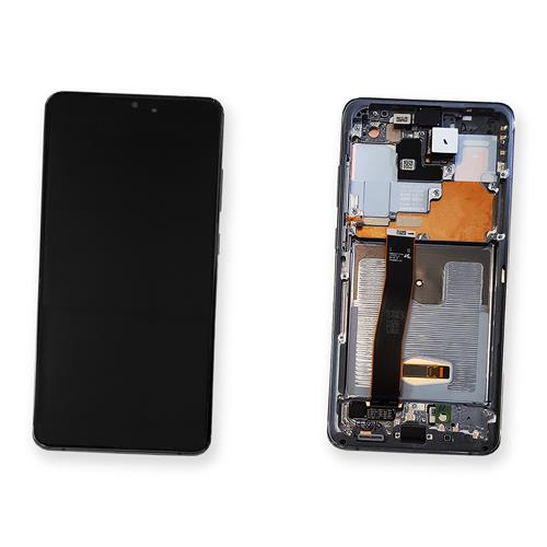 PANTALLA LCD PARA SAMSUNG G988B S20 ULTRA GRIS CON MARCO GH82-22271B GH82-22327B