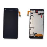 BILDSCHIRM LCD FUR NOKIA LUMIA 550 RM-1127 SCHWARZ MIT RAHMEN