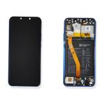 DISPLAY LCD PER HUAWEI P SMART PLUS VIOLA 02352BUH + BATTERIA