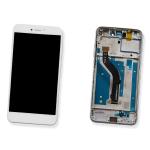 BILDSCHIRM LCD FUR HUAWEI P8 LITE 2017 WEISS MIT RAHMEN KOMPATIBEL