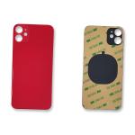 AKKUDECKEL RUCKSEITE BACKCOVER GLAS FUR IPHONE 11 ROT (BIG HOLE) KOMPATIBEL