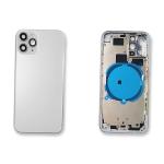 BACK COVER PER IPHONE 11 PRO  SILVER W/F COMPATIBILE