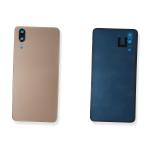 AKKUDECKEL RUCKSEITE BACKCOVER P20 GOLD KAMERA LIENSE KOMPATIBEL