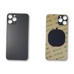 BATTERY BACK COVER REAR GLASS FOR IPHONE 11 PRO BLACK (BIG HOLE) COMPATIBLE