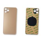 AKKUDECKEL RUCKSEITE BACKCOVER GLAS FUR IPHONE 11 PRO MAX GOLD (BIG HOLE) KOMPATIBEL