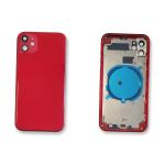 BACK COVER PER IPHONE 11  ROSSO CON CORNICE COMPATIBILE