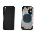 BATTERY BACK COVER REAR FOR IPHONE X BLACK WITH FRAME COMPATIBLE