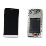 DISPLAY LCD FOR LG D855 G3 WHITE WITH FRAME COMPATIBLE