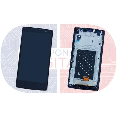 DISPLAY LCD PER LG H500 MAGNA H525N G4C NERO/GRIGIO CON CORNICE COMPATIBILE