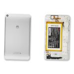 TAPA TRASERA DE BATERIA MEDIAPAD T2 7.0 SILVER/BLANCO CON BATERIA 02351AVT