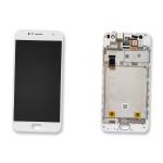 DISPLAY LCD FOR ASUS ZB553KL ZENFONE SELFIE 4 WHITE WITH FRAME