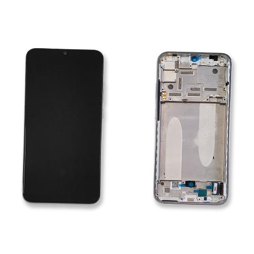 24290 - DISPLAY LCD FOR XIAOMI MI A3 / MI CC9E WITH FRAME SILVER  5603100090B6 - XIAOMI - 5603100090B6