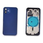 AKKUDECKEL RUCKSEITE BACKCOVER FUR IPHONE 12 BLAU KOMPATIBEL