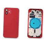 COUVERCLE CACHE BATTERIE COQUE ARRIERE POUR IPHONE 12 ROUGE RED COMPATIBLE