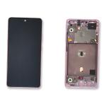 DISPLAY LCD FOR SAMSUNG A516B A51 5G PINK / PINK WITH FRAME GH82-23100C GH82-23124C