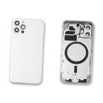 AKKUDECKEL RUCKSEITE BACKCOVER FUR IPHONE 12 PRO WEISS SILBER KOMPATIBEL