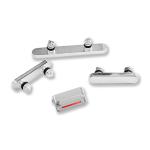 KIT TASTI PER IPHONE 12 PRO / 12 PRO MAX BIANCO ARGENTO