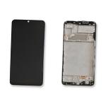 PANTALLA LCD PARA SAMSUNG A225F A22 4G NEGRO CON MARCO GH82-25944A GH82-26047A