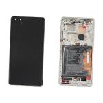 DISPLAY LCD PER HUAWEI MATE 40 PRO SILVER W/F + BATTERIA 02353YXC