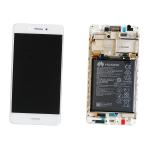 DISPLAY LCD PER HUAWEI NOVA SMART BIANCO CON CORNICE 02351BKB 