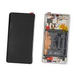 DISPLAY LCD PER HUAWEI P30 PRO SILVER CON FRAME 02353SBC 02355MUR