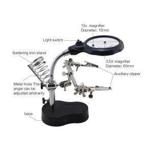 LENTE D'INGRANDIMENTO BEST TE-801 CON 2 CLIP AUSILIARIE