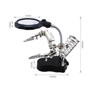 LENTE D'INGRANDIMENTO BEST TE-801 CON 2 CLIP AUSILIARIE