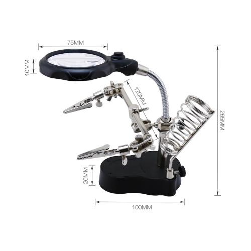 LENTE D'INGRANDIMENTO BEST TE-801 CON 2 CLIP AUSILIARIE