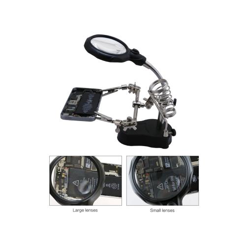 LENTE D'INGRANDIMENTO BEST TE-801 CON 2 CLIP AUSILIARIE