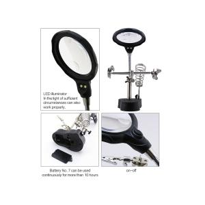 LENTE D'INGRANDIMENTO BEST TE-801 CON 2 CLIP AUSILIARIE