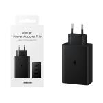 PRESA USB + TYPE-C SAMSUNG EP-T6530NBEGEU 65W TRIO POWER ADAPTER NERO - BLISTER 