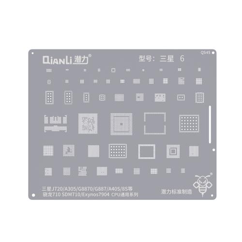 STENCIL PER REBALLING IC CHIP QIANLI QS45 PER SAMSUNG