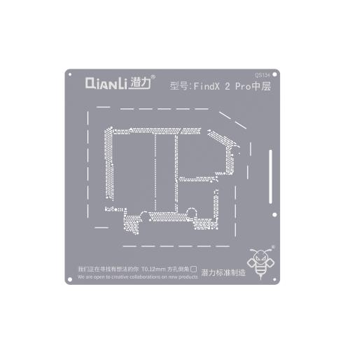 STENCIL PER REBALLING IC CHIP QIANLI QS134 PER OPPO FIND X2 PRO