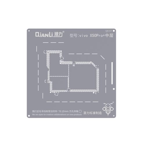 STENCIL PER REBALLING IC CHIP QIANLI QS137 PER VIVO X50 PRO PLUS