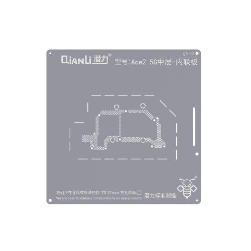 STENCIL PER REBALLING IC CHIP QIANLI QS142 PER OPPO ACE 2