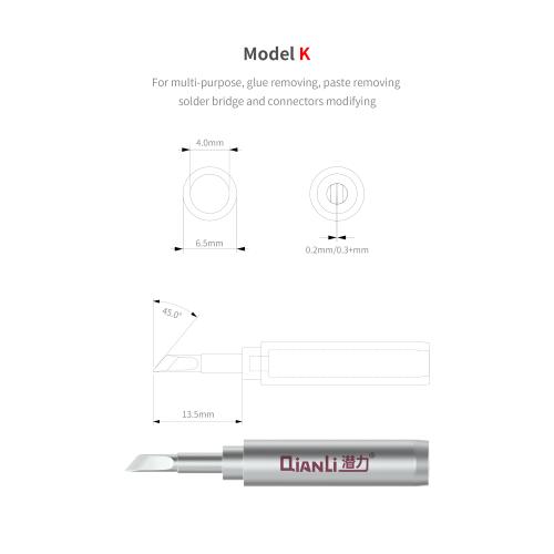 PUNTA PER STAZIONE SALDANTE QIANLI Bumblebee-K 936-K0.2+mm 