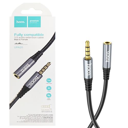 5848 - HOCO CAVO AUDIO UPA20 JACK AUX 3.5 1M NERO - Hoco - UPA20