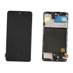 DISPLAY LCD FOR SAMSUNG A515F A51 BLACK WITH FRAME (OLED) (O/S)